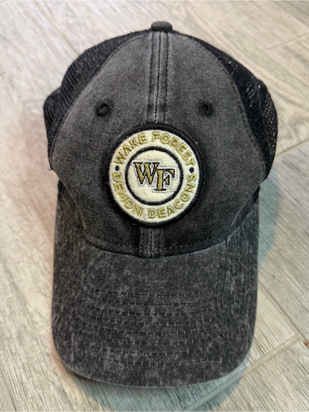 New Era 49forty Adjustable Black Wake Forest University Hat Woman's OS